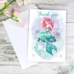 Personalised Mermaid Design Greeting Card - Image 3
