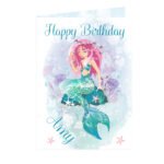 Personalised Mermaid Design Greeting Card - Image 5
