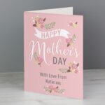 Personalised Floral Bouquet Design 'Happy Mother's Day' Card
