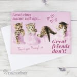 Personalised Rachael Hale 'Great Friends' Kittens Card - Image 4
