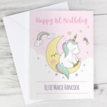 Personalised Baby Unicorn Design Greeting Card - Image 4