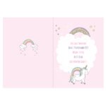 Personalised Baby Unicorn Design Greeting Card - Image 5