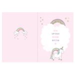 Personalised Baby Unicorn Design Greeting Card - Image 7