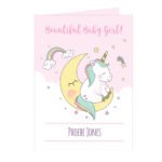 Personalised Baby Unicorn Design Greeting Card - Image 9