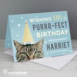 Personalised Rachael Hale 'Wishing You a Purr-fect Birthday' Card