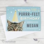 Personalised Rachael Hale 'Wishing You a Purr-fect Birthday' Card - Image 4
