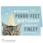 Personalised Rachael Hale 'Wishing You a Purr-fect Birthday' Card - Image 6