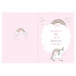 Personalised Baby Unicorn Design Birthday Card - Image 2