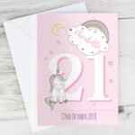 Personalised Baby Unicorn Design Birthday Card - Image 4