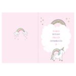 Personalised Baby Unicorn Design Birthday Card - Image 7