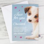 Personalised Rachael Hale 'Just for You' Puppy Card - Image 4