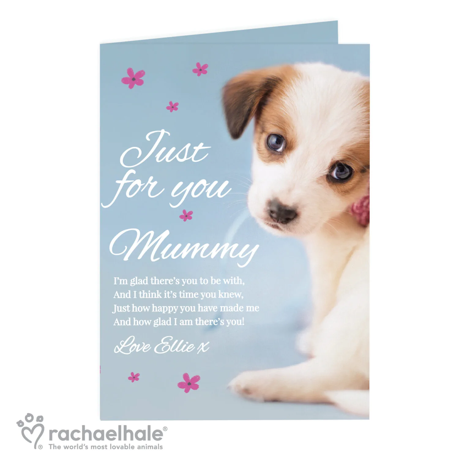 GC00577 Personalised Rachael Hale 'Just for You' Puppy Card 9 Personalised Rachael Hale 'Just for You' Puppy Card - Image 1