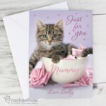 Personalised Rachael Hale 'Just for You' Kitten Card - Image 3
