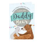 Personalised 'I Love You Daddy Bear' Greeting Card - Image 5
