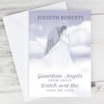 Personalised 'Guardian Angels From Above' Memorial Card - Image 3