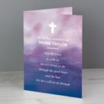 Personalised Cross Motif Greeting Card