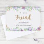 Personalised Gold Floral Watercolour Design Greeting Card - Image 4