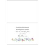 Personalised Gold Floral Watercolour Design Greeting Card - Image 5