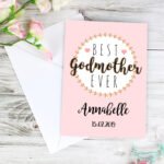 Personalised 'Best Godmother Ever' Greeting Card