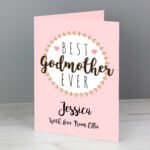 Personalised 'Best Godmother Ever' Greeting Card - Image 3