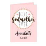 Personalised 'Best Godmother Ever' Greeting Card - Image 4