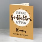 Personalised 'Best Godfather Ever' Greeting Card