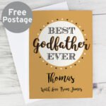Personalised 'Best Godfather Ever' Greeting Card - Image 3