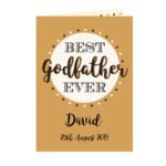 Personalised 'Best Godfather Ever' Greeting Card - Image 5