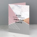 Personalised Geometric Design Greeting Card - Image 4