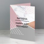 Personalised Geometric Design Greeting Card - Image 6