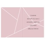 Personalised Geometric Design Greeting Card - Image 2