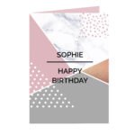 Personalised Geometric Design Greeting Card - Image 7