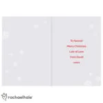 Personalised Rachael Hale 'Dachshund Through The Snow' Christmas Card - Image 2