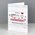 Personalised 'Will You Be My Valentine?' Card