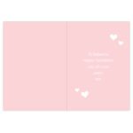 Personalised 'Be My Valentine' Confetti Hearts Design Card - Image 2