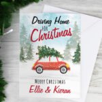 Personalised 'Driving Home For Christmas' Card