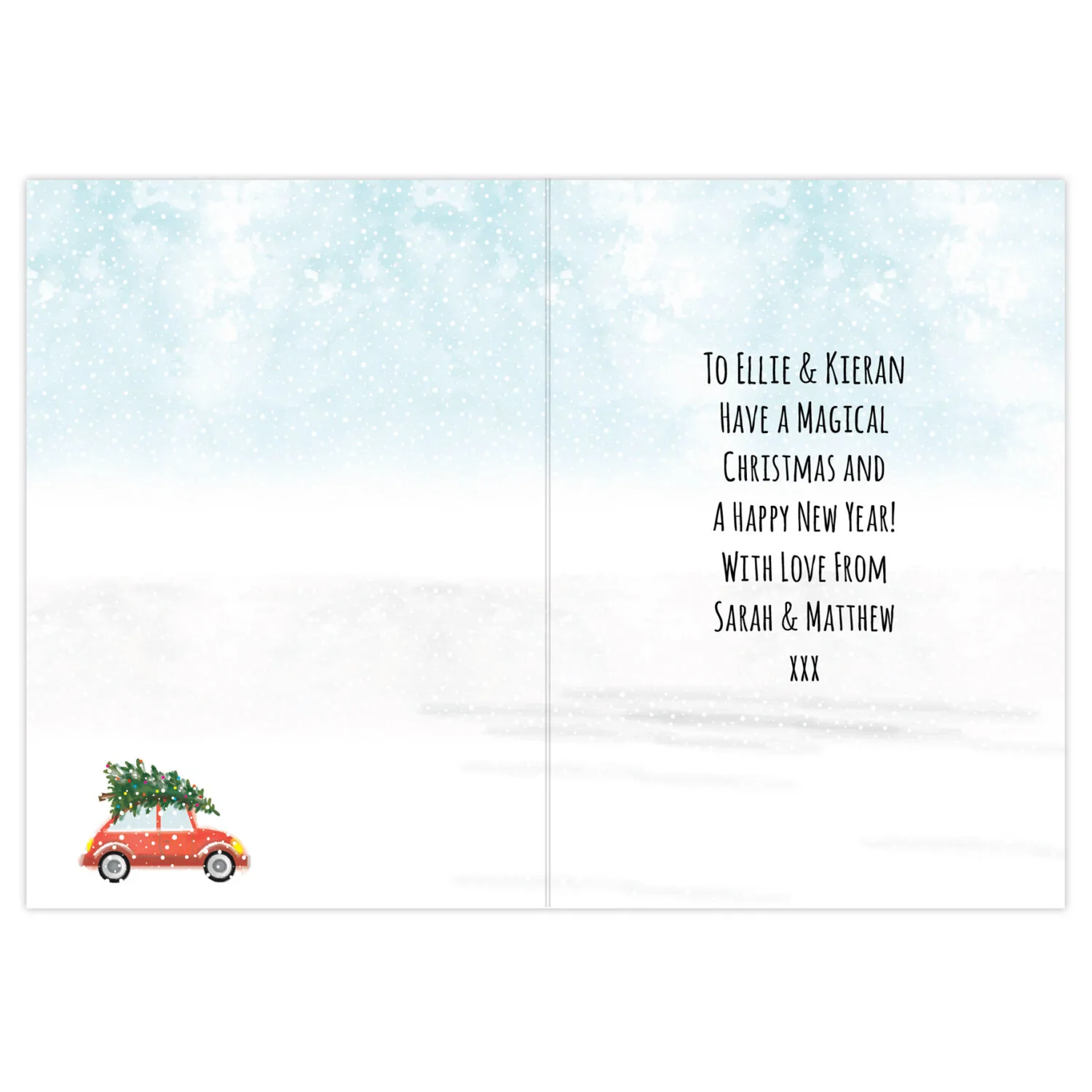 Personalised 'Driving Home For Christmas' Card - Image 2