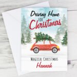 Personalised 'Driving Home For Christmas' Card - Image 4