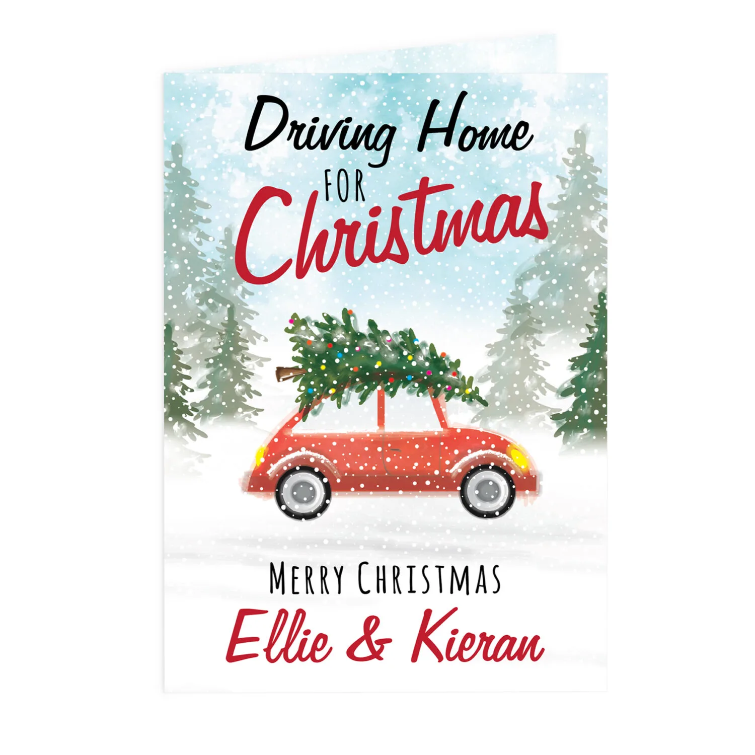 Personalised 'Driving Home For Christmas' Card - Image 4