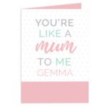 Personalised You're Like A Mum To Me' Card - Image 4