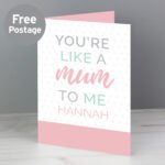 Personalised You're Like A Mum To Me' Card - Image 3