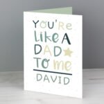 Personalised 'You're Like A Dad To Me' Card