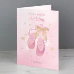 Personalised Swan Lake Ballet Shoes Design Card - Image 3