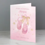 Personalised Swan Lake Ballet Shoes Design Card - Image 4