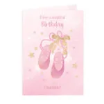 Personalised Swan Lake Ballet Shoes Design Card - Image 5