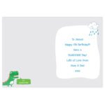 Personalised Children's Dinosaur 'Be Roarsome!' Birthday Card - Image 2