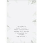 Personalised 'Godparent' Leaves Design Greeting  Card - Image 2