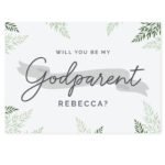 Personalised 'Godparent' Leaves Design Greeting  Card - Image 6