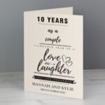 Personalised 'Another Year of Love, Laughter And Life Together' Anniversary Card - Image 4