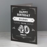 Personalised Vintage Typography Design Birthday Card